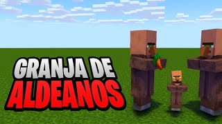 Granja de aldeanos Minecraft 121  Java y bedrock [upl. by Gorrian668]