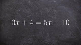 Solving an equation with variables on both side and one solution [upl. by Farl]