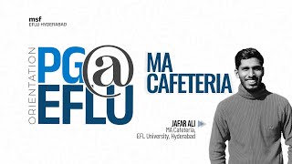 PGEFLU  All about MA English Cafeteria  msf EFLU [upl. by Mathre]