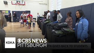 Steelers LB Alex Highsmith hosts 3rd annual Back to School Bash in McKeesport [upl. by Mittel547]