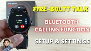 FireBoltt Talk Smartwatch Bluetooth Calling Setup amp Settings [upl. by Atterbury]