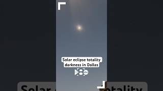 Solar eclipse totality darkness in Dallas Texas [upl. by Holofernes699]