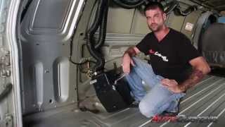 BedRug VanRug Install on Ford E350  AutoCustomscom [upl. by Akeemaj]