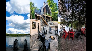 The Cedars Haliburton cottages Luxury cabins luxury vacation Ontario Canada 2024 [upl. by Scrogan]