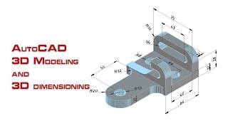 AutoCAD 3D Modeling and AutoCAD 3D dimensioning2 [upl. by Shifra]