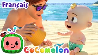 On s’amuse à la plage  CoComelon en Français  Chansons pour Bébés [upl. by Einor]