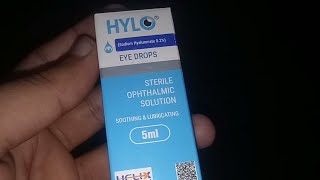 Hylo eye drops for dry eyes  Dry eyes disease treatment [upl. by Adnuahsal]