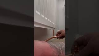 Repiping a radiator pt2 plumbing plumber coppertubing repair asmr [upl. by Magnusson]