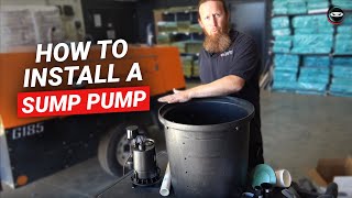 How to Install Crawl Space Sump Pump  Sump Pump for Crawl Space DIY [upl. by Nithsa3]