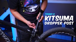 TranzX Kitsuma Dropper Post with Lever  How to Install Instructions MTB [upl. by Ydne]