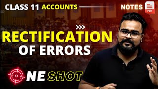 RECTIFICATION OF ERRORS class 11 ONE SHOT  ACCOUNTS by gaurav jain [upl. by Topping]