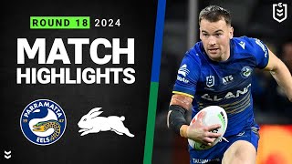 NRL 2024  Eels v Rabbitohs  Match Highlights [upl. by Nesrac]