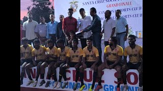 Canacona win Santa Cruz Society Soccer Cup in Cuncolim [upl. by Winzler248]