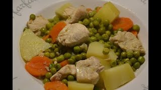 Poulet petits pois carottes pdt au cookeo [upl. by Semreh]