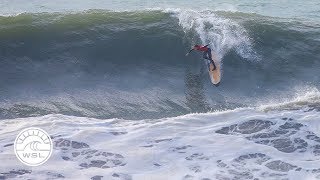 2018 Longboard Pro Espinho scores heavy surf in Portugal [upl. by Epolenep219]