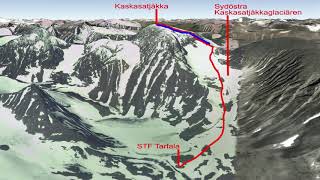 Kaskasatjåkka  Åk skidor ner för Sveriges fjärde högsta berg [upl. by Ococ]