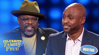 Cedric the Entertainer and Wayne Brady bring the funny  Celebrity Family Feud [upl. by Dareece]