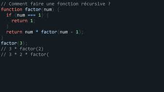 Comment faire une Fonction récursive [upl. by Aihseym]