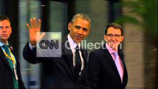 BELGIUM G7  PRESIDENT OBAMA ARRIVAL [upl. by Belva]