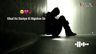 apne toote hue khwabon ko sambhalu 🥀 sad status sahir ali bagga 💔 whatsapp status [upl. by Eramat]