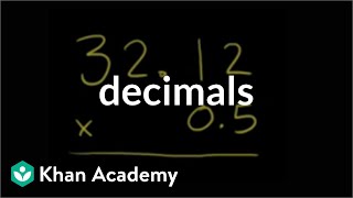 Multiplying decimals example  Decimals  PreAlgebra  Khan Academy [upl. by Sheffy]