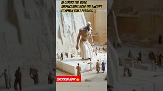 AI  showing how the ancient Egyptian built Pyramid animeedit music motivation trending ai yt [upl. by Dodwell653]