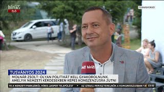 Tusványos 2024  Interjú  Molnár Zsolt  HÍR TV [upl. by Idolla163]