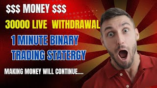 Day9 3k to 30k Marathon IQ Option Binary Trading with 1 Minute Candlestick Live Withdrawal [upl. by Aihsemak662]