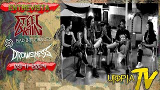 Entrevista a Drowsiness Bad Influences y Steel Brain [upl. by Killy581]