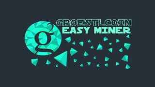 Groestlcoin Easy Miner Video Guide [upl. by Eanom]