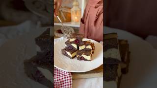 Brownie cheesecake recipe food shorts trending reels cake home cheesecake [upl. by Dorcus]