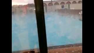 Hail storm at pool Cardston Alberta July 26th 2012 By Oakley Paterson [upl. by Yemrots395]