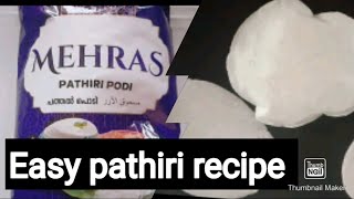 How to make nice pathiri simple amp easy way MEHRAS pathiri podi review [upl. by Luckett323]