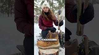 Elle sèche ses chaussures trempées dans cette eau glaciale🥶😱 [upl. by Dougald]