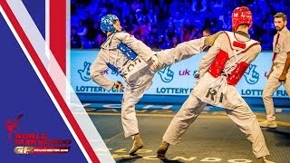 Manchester 2018 World Taekwondo GP Male 68Kg FINAL Daehoon LEEKOR vs Mirhashem HOSSEINIIRI [upl. by Esilegna]