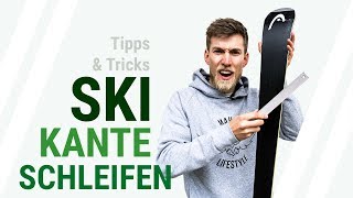 SKI KANTE SCHLEIFEN Tutorial  Wie schleifst du die Kante deiner Ski Tipps und Tricks  12 [upl. by Kenwood]