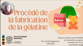 Procédé de fabrication de la gélatine [upl. by Merilyn979]