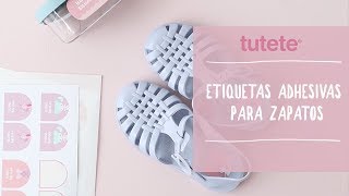 Etiquetas Adhesivas para Zapatos  Vuelta al Cole Tutete [upl. by Caspar]