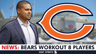 🚨Chicago Bears Workout 8 Players At Halas Hall On Tuesday  Bears News Today [upl. by Atiuqa788]