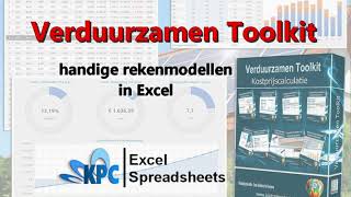 Verduurzamen toolkit in Excel ✅ [upl. by Columbine]