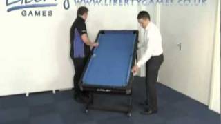 Riley 5 foot Folding Pool Table Style FP5B [upl. by Sacttler346]