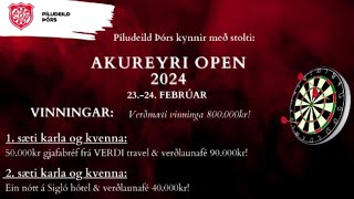 Akureyri OPEN 2024  Útsláttur  Streymi 2 [upl. by Rovit]