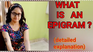 EPIGRAM  what is epigram  figure of speech  literature [upl. by Jemimah663]