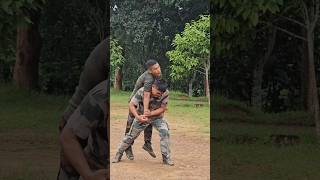 Self Defense funny training army youtubeshorts actingfanhk [upl. by Hayikat]