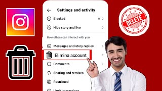 Come eliminare definitivamente laccount Instagram  Eliminazione account Instagram [upl. by Isabeau]