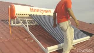 Instalasi Honeywell Solar Water Heater 300liter [upl. by Aguie88]