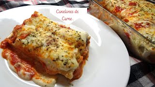 Como Hacer unos Canelones de Carne Fáciles y Ricos Mis Recetas Deliciosas [upl. by Elizabeth]