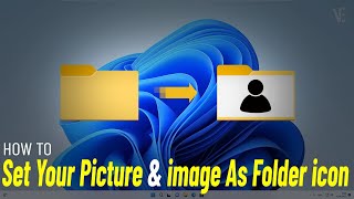 Set Your Photo Or Image As Folder Icon in Windows 11  How To Change folder icon Picture 📁🖼️ [upl. by Une]