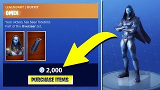 NEW Fortnite OMEN SKIN Gameplay  Fortnite Battle Royale Gameplay [upl. by Yelrebmyk542]