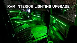 RAM 1500 INTERIOR LIGHTING UPGRADE EASY [upl. by Yllom]